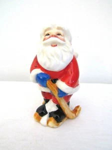 SANTA Playing Hockey Salt or Pepper Shaker - Picture 1 of 5