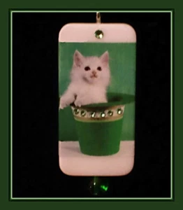 HAPPY ST. CATRICK'S DAY - LUCK OF THE IRISH CAT PENDANT FOR ST. PATRICK'S DAY - Picture 1 of 3