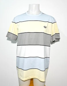 FRED PERRY - HERREN- T-SHIRT - STREIFEN - M5608 - ICE CREAM - Größe XL - NEU - Bild 1 von 1