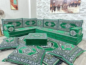 Orientalische Sofa, Sitzecke, Orientalisches Sitzecke Set, Arabische Ecke Majlis - Bild 1 von 9