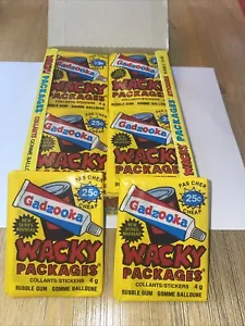 1988 O-Pee-Chee OPC Wacky Packages Sticker Card Wax 2 Packs - Picture 1 of 2