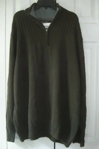 Suéter para hombre 1/4 con cremallera talla XL marrón Covington nuevo con etiquetas - Imagen 1 de 2