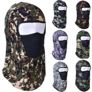 Hunting Camo Tactical Motorcycle Cycling Outdoor Full Face Neck Balaclava - Picture 1 of 12