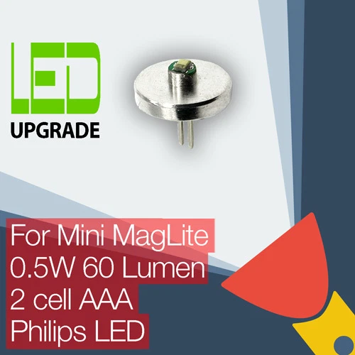 Mini MagLite LED Umbau Upgrade Birne Taschenlampe Taschenlampe 2AAA Zelle LED - Bild 1 von 1