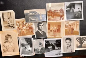 Vintage Foto Bilder Konvolut 14 schwarz weiß Farbe gemischt - Bild 1 von 4