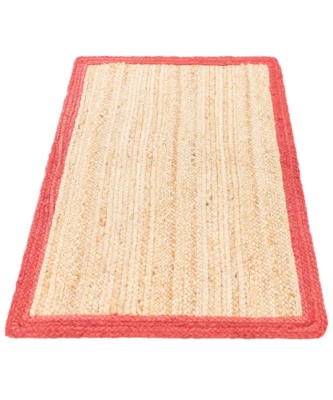 Rug Jute Handmade 100% Natural Rug Rustic Look Braided Runner Modern Carpet - Image 1 of 4