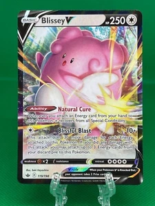 Juego de cartas coleccionables Pokémon Blissey V 119/198 Chilling Reign espada y escudo ultra raro 2021 casi nuevo - Imagen 1 de 2