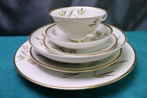 6 piezas BOMBAY Edelstein China Vajilla Cuenco Plato Oro Alemania #16879 - Imagen 1 de 12