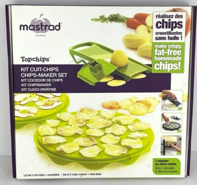 Mastrad Top Potato Chips Maker & Slicer Set – Microwave Potato Chip Maker - Image 1 of 4