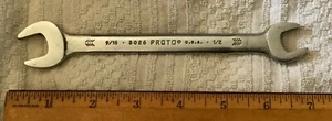 Vintage PROTO PROFESSIONAL TOOLS No. 3026 9/16” x 1/2” OPEN END WRENCH! - Picture 1 of 3