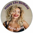 Rita Ora Edible Happy Birthday Cake Topper With Your Own Personalised Message