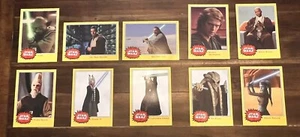 10x Star Wars BIG 5x7 TOPPS YELLOW Card Set - Picture 1 of 3