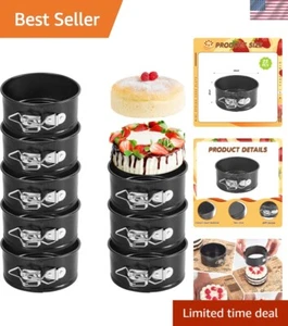 25 Pcs 4 Inch Springform Pan Mini Springform Pan Small Leakproof Round Cake P... - Picture 1 of 7