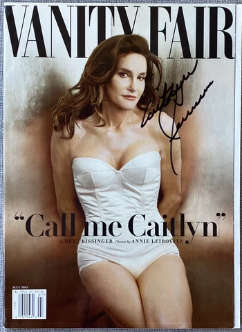 Caitlyn Jenner Signed In-Person July 2015 Vanity Fair Magazine - Authentic, RARE Cover