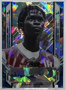 💥ADRAME DIONGUE AUTO ROOKIE 2022💥LEAF BLUE CYRSTALS BASKETBALL AUTO💥LE #/25🔥 - Picture 1 of 3
