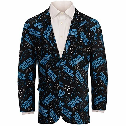 Forever Collectables NFL Men's Carolina Panthers Ugly Business Jacket, Black Cover