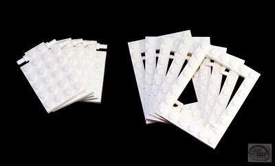 LEGO - 3-Buck Bag - 6x8 Trap Door Plate Kit - 10-Pcs - White - New, 30041, 30042 - Image 1 of 4