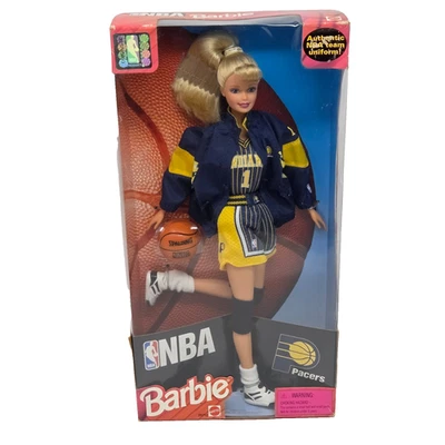 MUÑECA BARBIE INDIANA PACERS BALONCESTO NBA 1998 DE COLECCIÓN MATTEL NUEVA CAJA N # 20712 Foto 1 de 4
