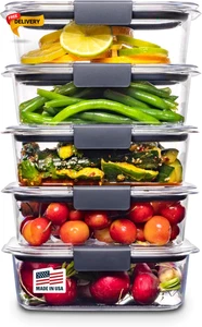Brilliance Lebensmittelbehälter BPA-frei luftdicht Deckel ideal für Mittagessen Mahlzeit... - Bild 1 von 12