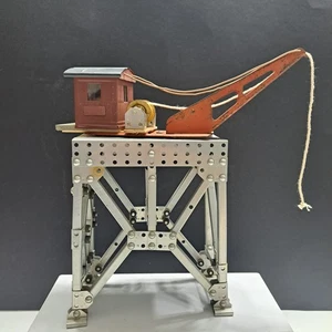 Vintage Homemade Train Crane Operating Derrick Loader w/ Erector Gantry O Gauge - Picture 1 of 6
