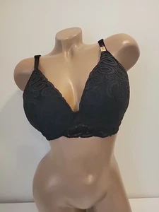 VS PINK Black Lace push up bra BRAND NEW size L - Picture 1 of 7