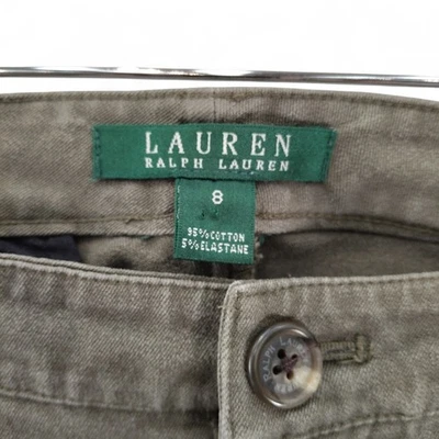 Ralph Lauren Jeans Size 8 khaki Green Cotton Vintage Womenswear -  Preloved - Image 1 of 4