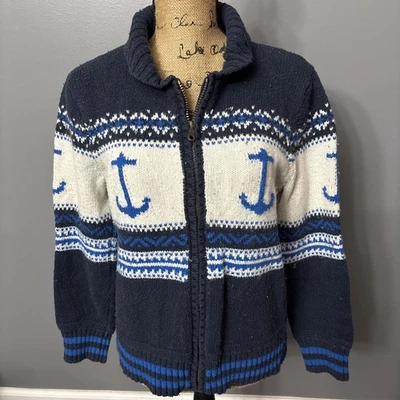 Suéter ancla con cremallera Lands End para niños de colección Foto 1 de 4