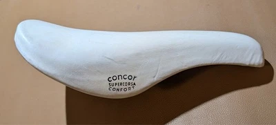 Sillín de cuero blanco vintage Selle San Marco Concor Supercorsa NOS años 70-80 IT Foto 1 de 4
