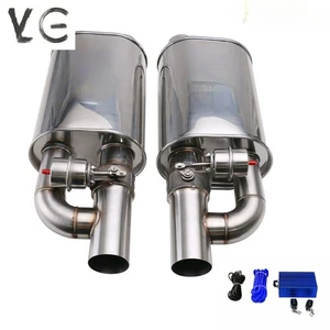Set 3" In/out Adjust Sound Value Muffler Exhaust WITH Exhaust Valve 8.5'' *6 '' - Picture 1 of 7