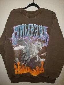 Civil Regime Vintage Wash The Dreamers Over the Fire Crewneck Sweatshirt Size L - Picture 1 of 4