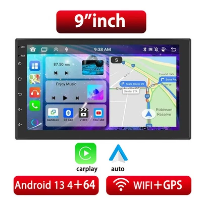 2-DIN Android Auto Radio CarPlay 7 9 10 Zoll Auto Multimedia Video Player GPS - Bild 1 von 4