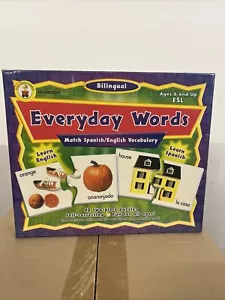 Bilingual Everyday Words Carson-Dellosa Match Spanish/English Vocabulary 42 Piec - Picture 1 of 2
