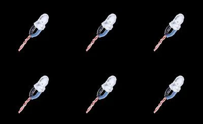 Hubsan X4 H107D H107-A32 3.7v Blue LED Single Light Night Flying 6 Pack - Image 1 of 3