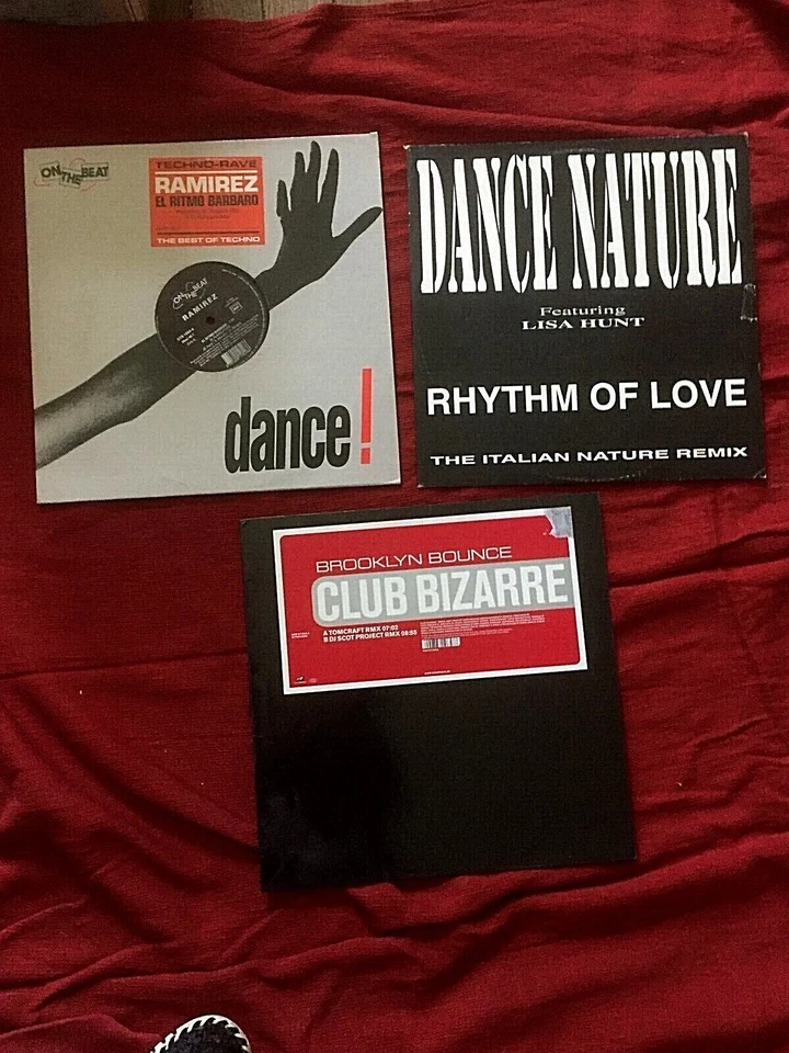 RHYTHM of love dance nature  club bizarre - ramirez techno rave  3 maxi 45 tours - Photo 1/1