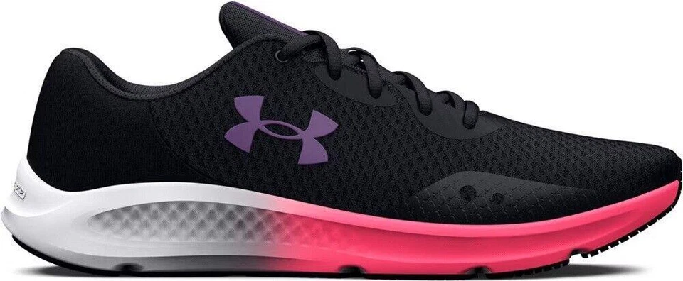 Size 8.5 - Under Armour Charged Pursuit 3 Black Pink Shock W