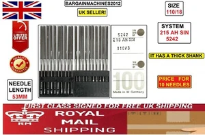 LAMMERTZ 5242 215 AH SIN S/AS 657H S:110/18 INDUSTRIAL SEWING MACHINE(10)NEEDLE - Picture 1 of 5