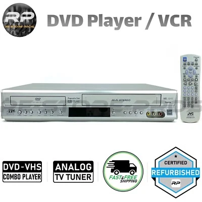 JVC HR-XVC19SU DVD VCR Combo Player VHS Hi-Fi Stereo Progressive Scan  - Image 1 of 4