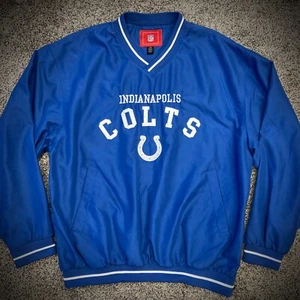 INDIANAPOLIS COLTS SIDELINE JACKET Pullover Windbreaker Warmup SEWN LOGO Men LRG - Bild 1 von 5