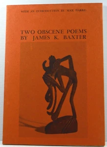 Two Obscene Poems by James K. Baxter 1973 paperback poetry book australian - Picture 1 of 13