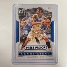 2014-15 Panini Donruss Court Kings Press Proof Blue /99 Nikola Vucevic #20