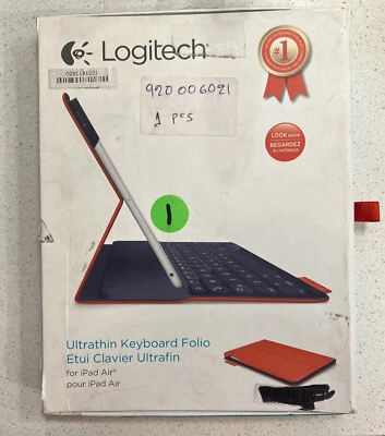 Logitech Ultrathin Portfolio Keyboard Folio Case for Apple iPad Air - Mars Red - Image 1 of 4