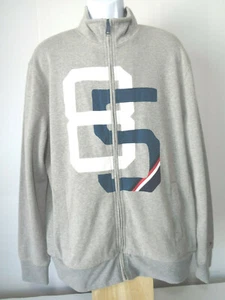 SUDADERA GRIS TOMMY HILFIGER ""85"" CON CREMALLERA COMPLETA XL extra grande - Imagen 1 de 7