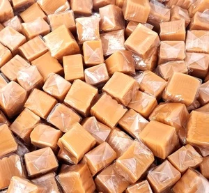 Caramel Cubes Candy - 2 Pound Bulk Pack (About 150 Count) - Individually Wrapped - Picture 1 of 6