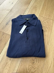 Neu mit Etikett Banana Republic BR langärmliges Herren-Polo mit Luxus-Touch Größe Medium Tall - Bild 1 von 11