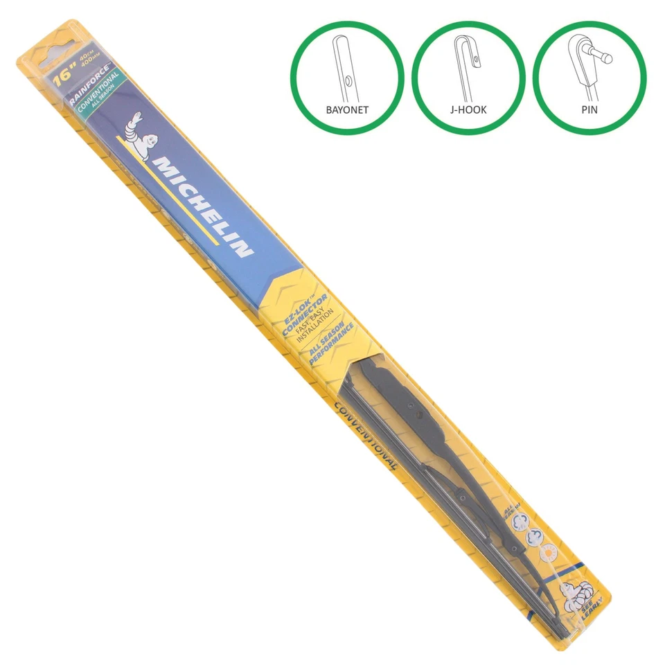 Escobilla limpiaparabrisas Michelin 16" RainForce All Weather Performance Series marco de acero Foto 1 de 4