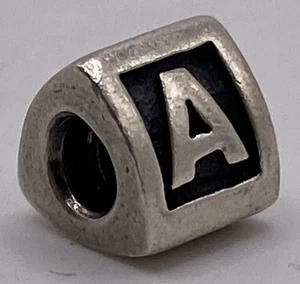 Auténtico Pandora S925 ALE SS Alfabeto Letra “A” Dije 3.3g 790323A - Imagen 1 de 3