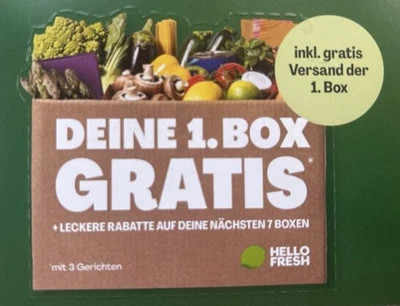 HELLO FRESH Gutschein bis zu 123€ Rabatt auf 8   HelloFresh Kochboxen - Bild 1 von 4