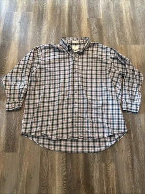 Viyella Mens 3XL Plaid Long Sleeve Button Down Flannel Shirt Classic - Image 1 of 4