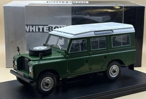 Whitebox Rare 1:24 Land Rover Series 3 LWB Station Wagon - Green/White - Picture 1 of 5