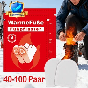40 pares de calentadores de manos y pies calentador de pies calentador de bolsillo para calentador de 8 horas CALIENTE - Imagen 1 de 19